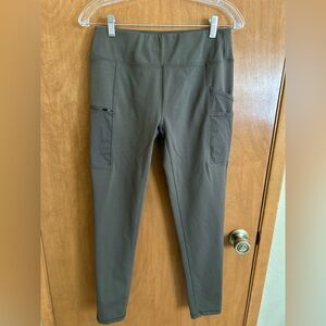 Carhartt Force Womens Leggings Small 4/6 Olive Fitted Lightweight Utility